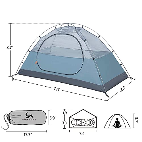 MC Tomount Carpa de Camping para Mochilero Impermeable Ligera para 1-2 Personas miniatura 5