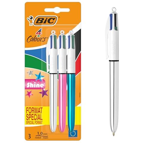 Stylo BIC 4 Couleurs Shine Cover