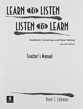 Paperback Learn to Listen, Listen to Learn Teacher's Manual (2nd Edition) Book