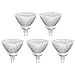 Price comparison product image MR16 LED Bulb,5W GU5.3 LED Light, 50W MR16 Halogen Light Equivalent, 3000K Warm White MR16 LED Spotlight, 450 Lumen Non-dimmable AC/DC 12V (Pack of 6)