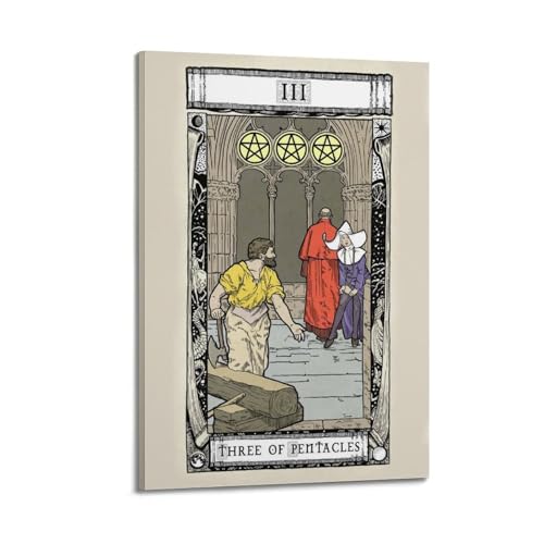 Poster moderne figure et pentacles JIDUHON, la solution décoration murale 20x30 cm