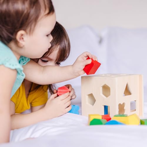 Melissa & Doug 575 Shape Sorting Cube - Classic Wooden Toy thumb #8