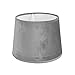 Produktbild Homea 6ABJ125GR Lampenschirm, Velours, Grau, Durchmesser 30 cm, 26 x 20 cm
