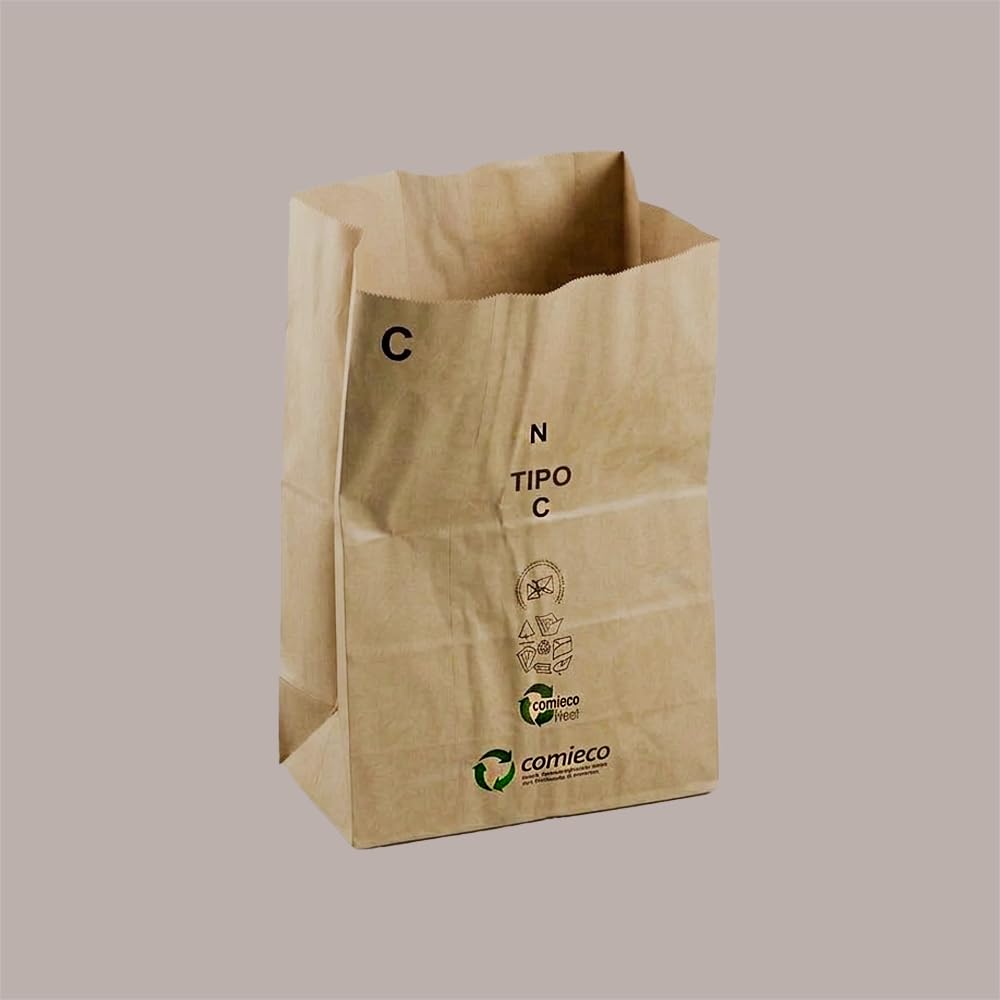 Bolsas de papel Habana Lucgel reforzadas de 100 L para alimentos y reciclaje selectivo Tipo C