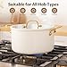 BEZIA 6 QT Stainless Steel Stockpot with Lid, Casserole with Lid, Soup Pot with Sturdy Handle, Even Heat Distribution, Induction Cooking Pot for All Stoves, Ideal for Soups & Stews