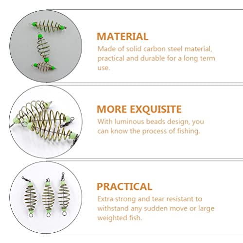 CLISPEED 30Pcs Carp Feeder Bobina in di