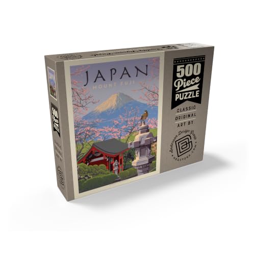 MyPuzzle Japan: Monte Fuji, Póster Vintage - Rompecabezas Premium de 500 Piezas para Adultos miniatura 2