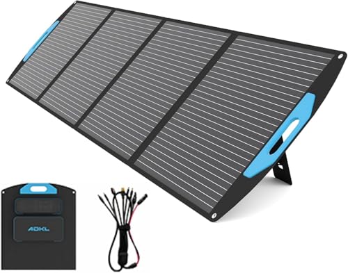 ADKL Tragbare Faltbar Solarpanel 200W, Monokristalline Solarmodule für Mobile...