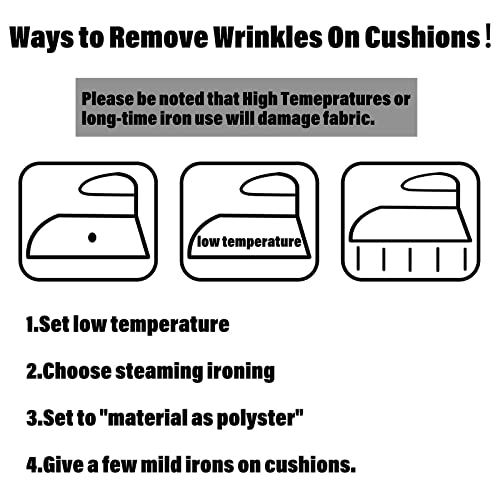 Kunste Indoor Outdoor Patio Garden Seating Cushions High Back Cushions Deep Seat Cushions Set Of 4 Navy Blue #TOP4