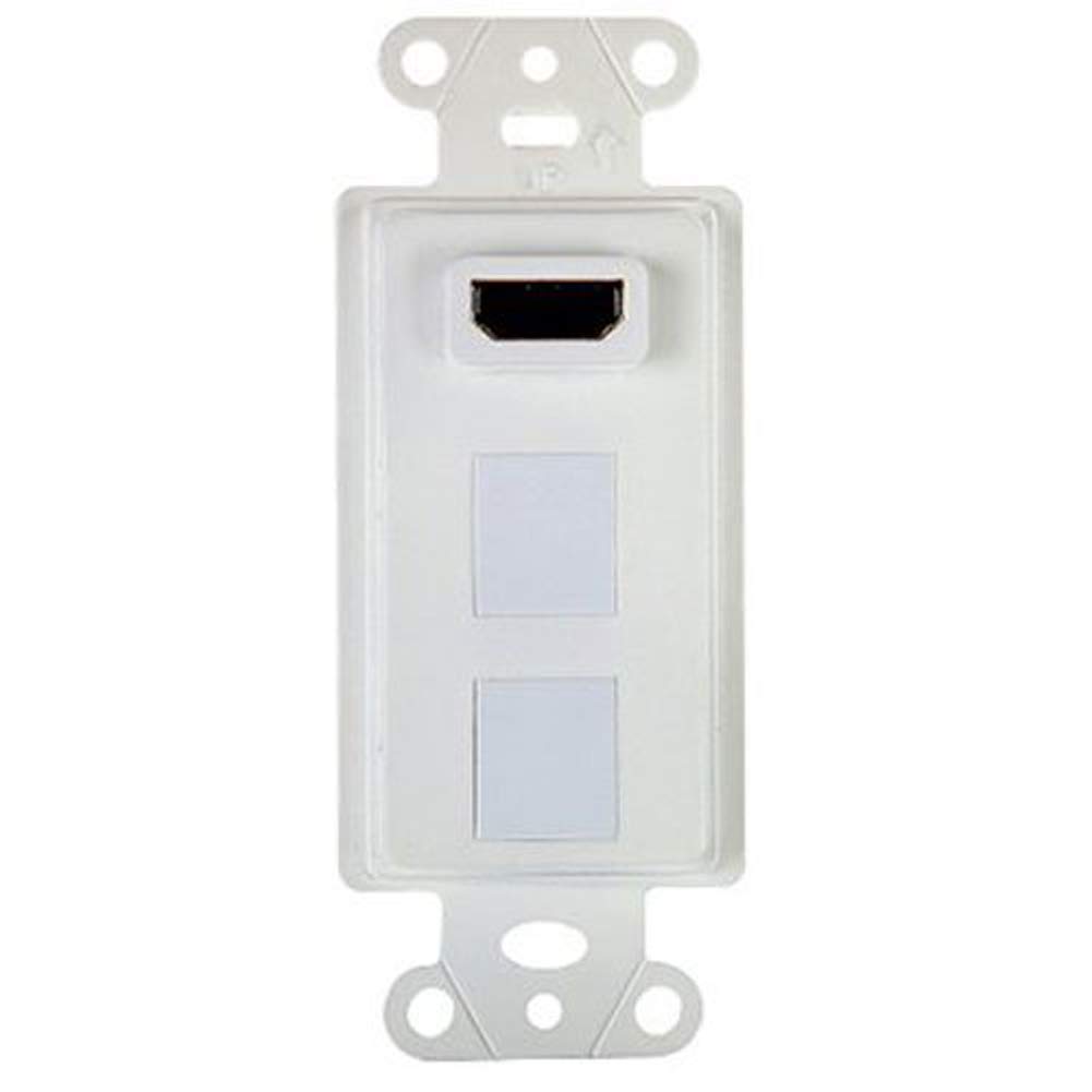Pass & Seymour Hdmi Strap, Pre-configured, 2-port, White - Model Wp1011wh