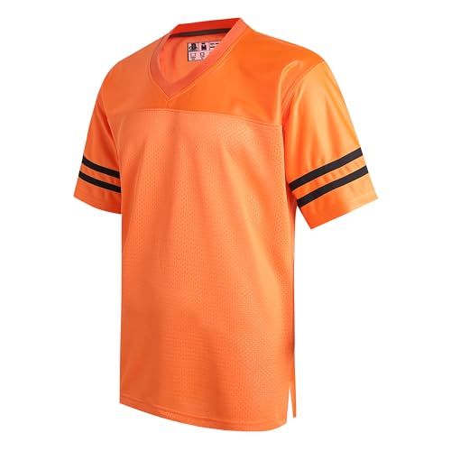 DEHANER Orange Customized Football Jersey for Men Women...