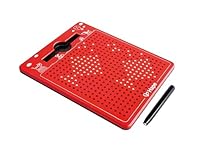 Hape Magnetische Zeichentafel, zum Mitnehmen, rot, klein 175 x 215 x 12 mm, ab 3 Jahren