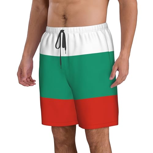 CUTEDWARF Bulgarian Flag Men's Swim Trunks Beach Swimwear Beach Shorts Summer Board Shorts4