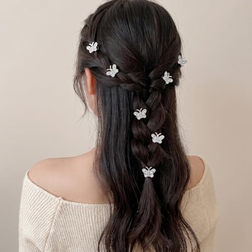 Set de 40 Pinzas para Cabello Mariposa Metal miniatura 4