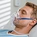 Ventisera 2 Pack Oxygen Mask for Face with 6.6 Ft Tubing and Adjustable Elastic Strap - Adult - Clear Size L (No Cup)