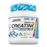 Amix™ Performance Creatine 2500 mg Chewable Energy Tabs – Creatina Monohidrato Creapure® con Amix™ Carb Tri-Flow – 60 Comprimidos Masticables, Suplemento para Rendimiento Deportivo y Energía