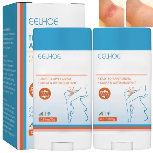 2PCS Anti-Chafing Stick Set Anti-Chafing Cream for Men and Womne Waterproof Anti-Chafe Stick Anti-Friction Stick of Thigh Glide Anti-Chafing Stick Anti-Chafing Stick Smooth and Protect Skin for Women