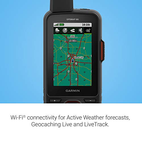 Garmin GPSMAP 66i, GPS Handheld and Satellite Communicator, Featuring