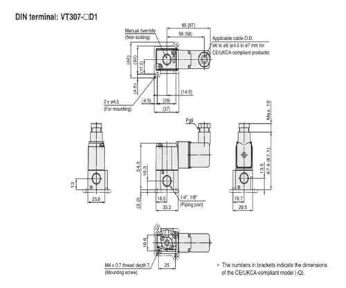 Électrovanne 3 voies VT307 à commande directe et commutation ultra rapide