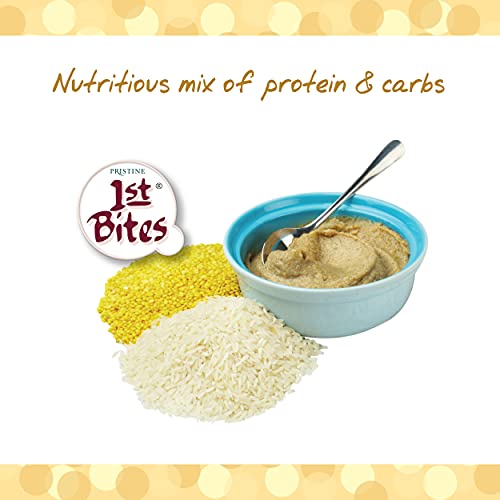 Image of Pristine 1st BITES Baby Cereal 300g | Baby Food (8-24 Months) Stage-2, 100% Organic Rice & Dal | Infant Food