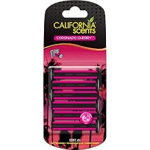 Car Vent Sticks, Long-Lasting Car Air Freshener and Odor Eliminator, 6 Sticks, California Scents Coronado Cherry