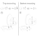 Meaferks Soft-CloseToilet Seat, Non-Slip Bumpers, Quick Release Toilet Hinges Easy to Install & Clean, Including Two Sets of Parts, White (KP109)