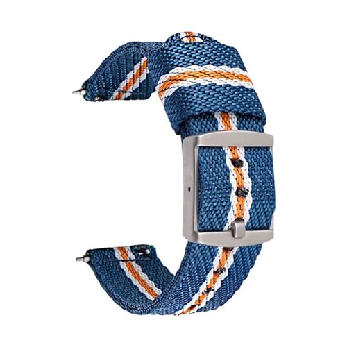 [DNYXGDGSL] iCNCbN[XXgbv 18/20/22/24mm IK X XEHb` [EHb` X|[c hEHb`oh uXbg V[}X^[ 300p(Blue White Orange,18mm)