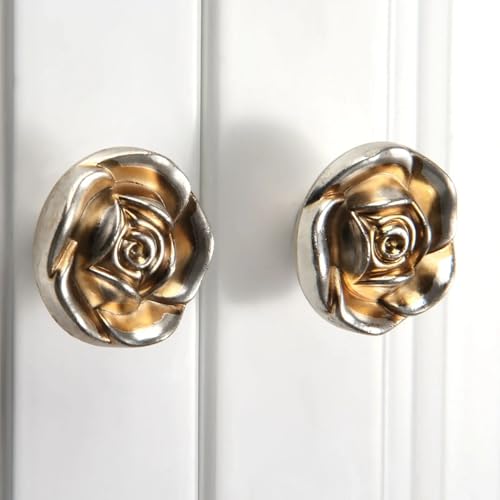 Poignées de meuble fleur de rose pour changer de décoration - 5