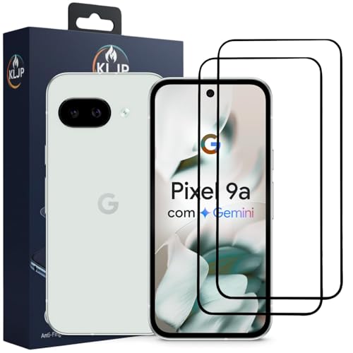 Image of Screen Protector Compatible for Google Pixel 9A Black (Pack of 2) with Edge to Edge Coverage and Easy Installation kit