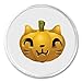 A&T Designs Kawaii Carved Kitty Cat Halloween Pumpkin 2.25