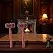 2pcs Brown Wood Judge Gavels,Auction Court Gavels,Wooden Judge Hammers,Wood Hammer Props Judge Costume Accessories for Lawyer Courtroom,Desk Accessories and Workspace Organizers 3.2 x 6.7 x 17.4 cm