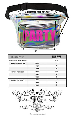 Funny Guy Mugs Holographic Party Fanny Pack- Premium Fanny Pack - Image 6