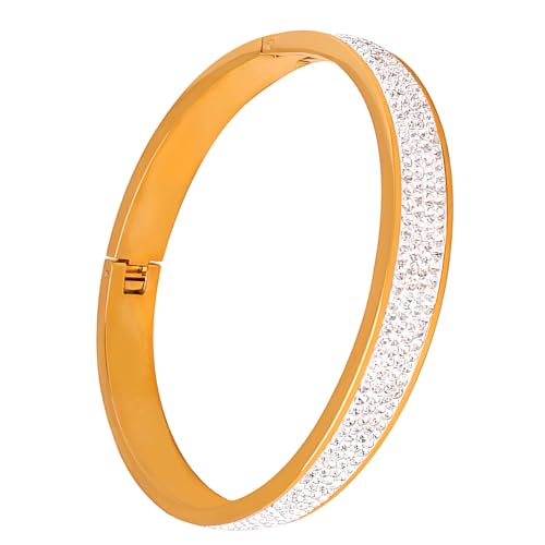 Bracelets en diamants de boue en acier tendance vintage femme