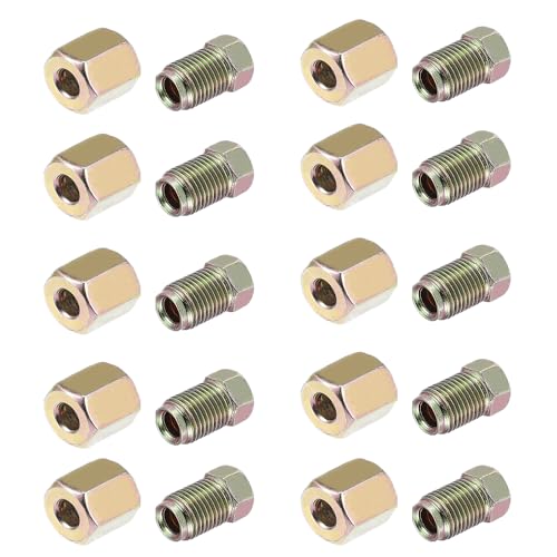 Image of Motorcycle Brake Line Tube Fittings M10x1.0 Nuts 20Pcs
