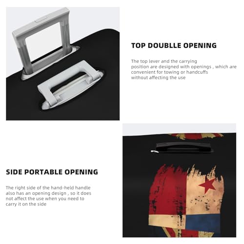 Travel Luggage Cover Panamanian Britain Flag Fashion Washable Baggage Suitcase Protector Fit For Luggage Large4