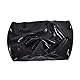 Rubberfashion Kurzer Sexy Rubber Slip - Schwarz Latex Pants mit Anal-Dildo - Latex Dessous Damen und Herren 0.4mm XXXL