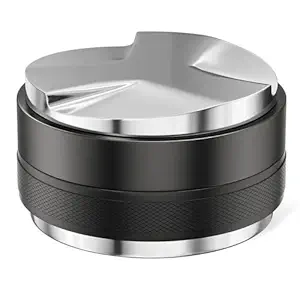 Supvox Espresso Coffee Distributor & Tamper Double Side Ground Coffee Press Depth Stainless Steel Coffee Tamper Adjustable Espresso Leveler & Tamper Fit for 51mm Portafilter