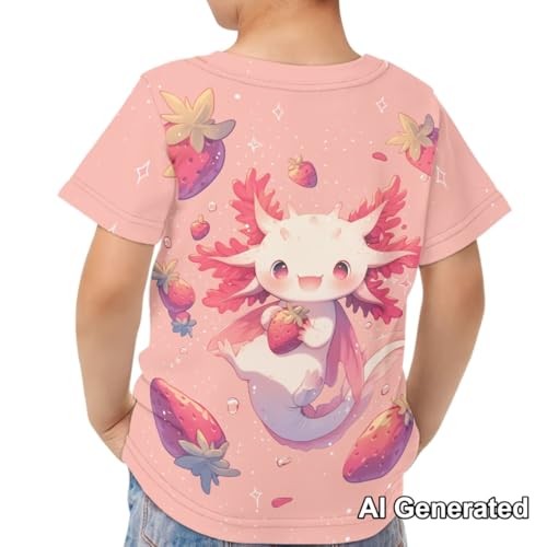 Image of Xhuibop Kids T Shirts for Boys Size 3-16 Girls Short Sleeve Sportswear Active Tops