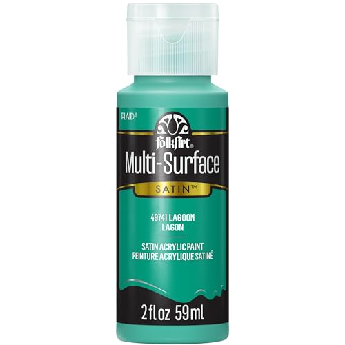 Image of FolkArt Multi-Surface Acrylic Craft Paint, Lagoon, 2 fl oz