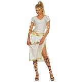 für Damen Widmann - Kostüm Athena, Kleid, Gürtel und Bänder, Griechin, Karneval, Mottoparty