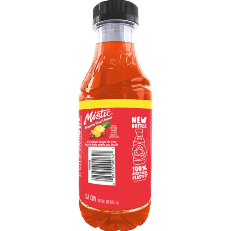 Weinner Mistic Juice, 16 Fl Oz (Pack of 12, Fruit Punch Tropical)