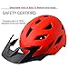 Kids Bike Helmet,Bavilk Kids Boys Girls Bike Helmets with LED Light Detachable Visor Children Youth Teen Multi-Sport for Skating Cycling Scooter Skateboard Adjustable & Lightweight 19.7