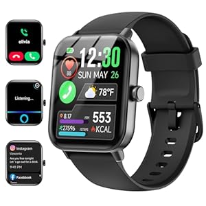 Smartwatch for Men Women, Alexa Built-in 1.8″...