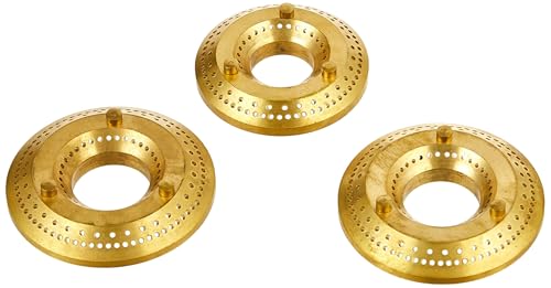 Image of Amazon Basics 3 Burner LPG Gas Stove with Toughened Glass-top | ISI APPROVED | Tri-pin Brass Burners with spill-proof and easy-clean design | Anti-skid legs (Black)