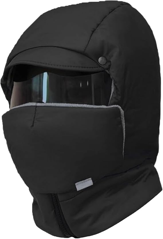 Windproof Hat Windproof Face Mask Winter Windproof Full Cover Balaclava with Glasses for Ski