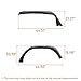 Hooke Road High Clearance JL Fender Flares Kit for 2018-2025 Jeep Wrangler JL JLU 2/4 Doors, Offroad Steel Tube Fenders with Lights - 4PCS Front and Rear Set