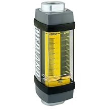 Hedland H201A-020 Flow Meter, 1/4" Alum, 0.2/2 GPM Oil and Petroleum Based Fluids