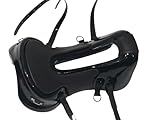 HUMAYL Saddlery Fibre Tree Comfy Endurance Genuine Leather Horse Saddle Comfortable Light Weight Horse Riding Easy to Clean Carbon Saddle Stirrup & Straps Size:15-17 inches MOD07 (17.5