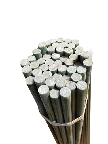 Tutor Lot de 50 tiges en fibre massive pour plantation d'arbres 9 mm x 120 cm Également utilisées comme poteaux pour bergers électriques.