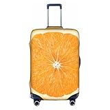 VCzsdff Funda de equipaje con estampado de rebanadas naranjas, lavable, antiarañazos, para equipaje de 18 a 32 pulgadas, White, XL